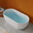 59.06"x29.53"Acrylic Home Freestanding Seamless Integrated Bathtub