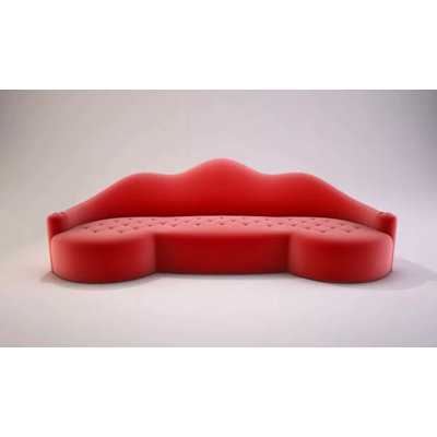 Lola 98.5" Armless Curved Sofa