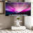 Tv Stand With Push-Pull Drawer For Living Room, Bedroom,Offices,Adjustable Height Mobile Tv Cart For 32-75 Inches,Wood &Glass Tv Stand With Wheels-451551419