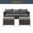 Raelee 3 - Person Patio Conversation Set with Cushions-141685487-141685484