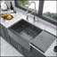 Farmhouse Sink - Évier de cuisine 27 po x 21 po x 10 po à tablier frontal en acier inoxydable de calibre 16
