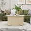 Table basse ronde avec rangement à couvercle rabattable, table de bout moderne pour le salon, durable et élégante-826168405