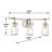 Brayden Studio Omeara Brushed Nickel With Clear Vanity Light