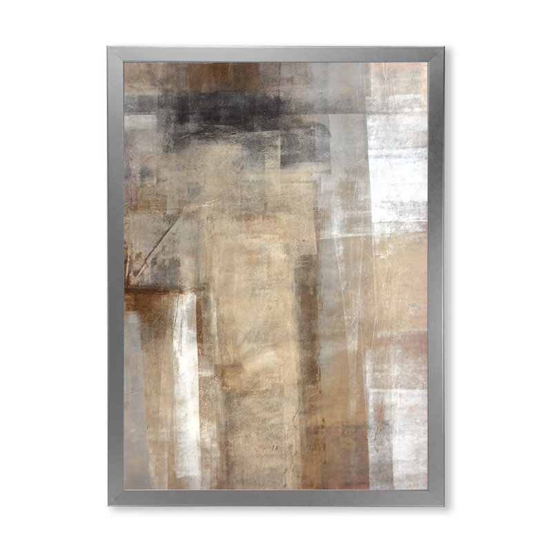 «Brown rencontre le beige», reproduction d'art moderne et contemporaine sur toile