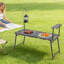 Table de camping portative pour barbecue