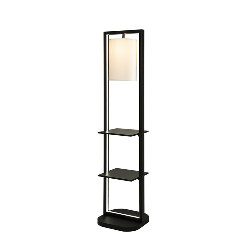 Étagère verticale 16,5 x 17 x 74 po à deux niveaux avec ampoule (ampoule non incluse)