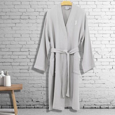 Smyrna Gender Neutral Mid-Calf Bathrobe with Pockets