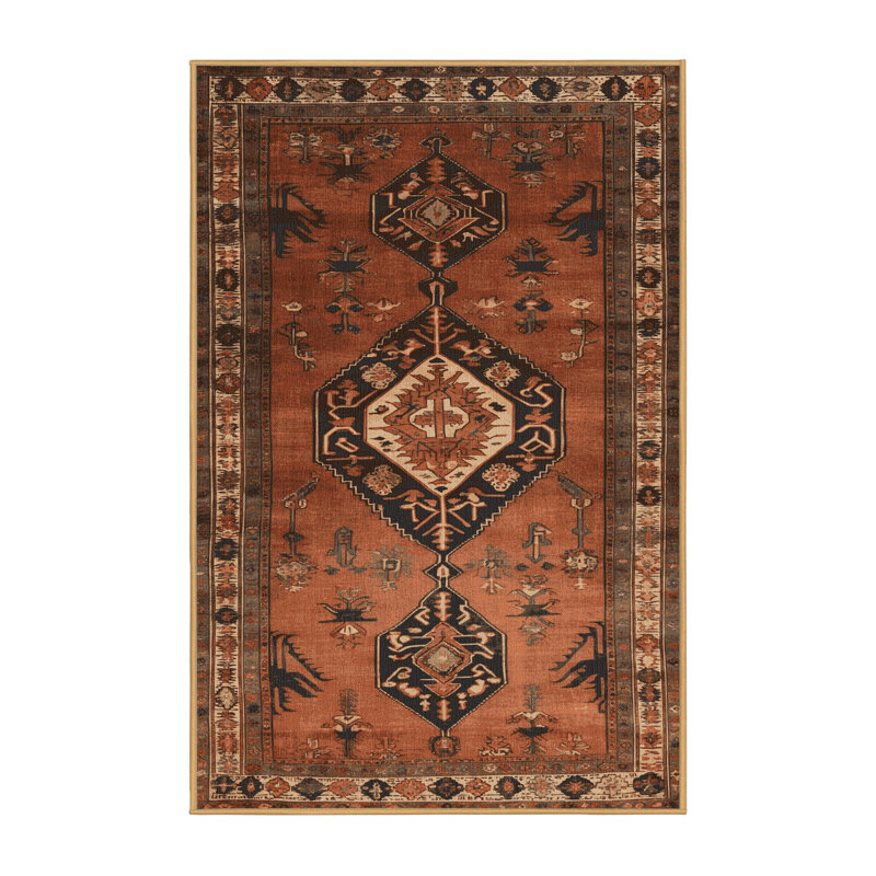 Tapis brun lavable à la machine, Tapis de couloir 2 pi x 5 pi