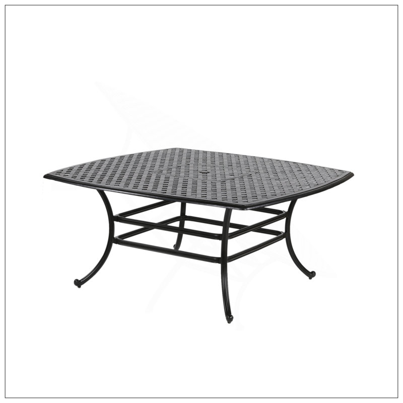 64" Square Dining Table, Dark Lava Bronze