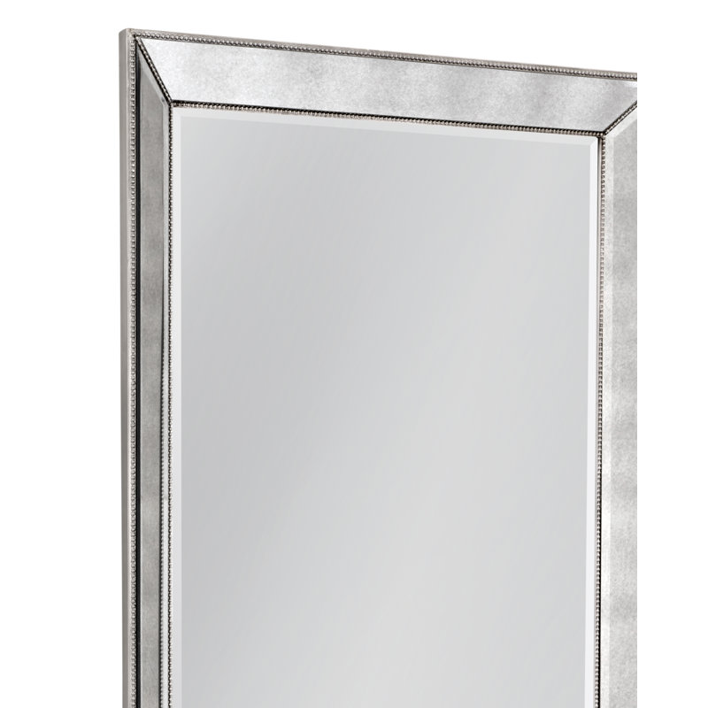 Firth Modern & Contemporary Beveled Beaded Full Length Mirror
