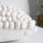 3 Piece Textured Boho Pillow Cover Set Beige Ivory Cotton Wool Mud Cloth