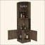 Armoire de bar 8 tablettes à 2 bouteilles brun foncé-811016424