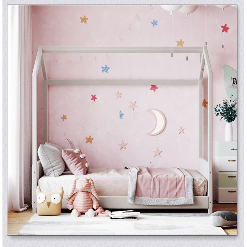 Lit en bois Velvet House, Lit simple