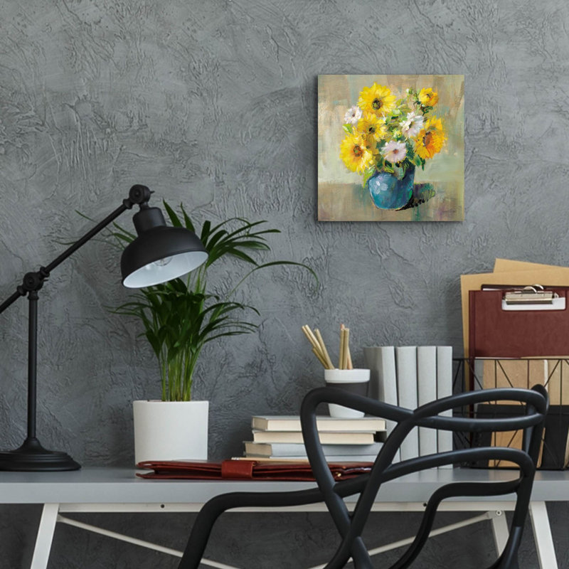 «Sunflower Still Life 1» par Danhui Nai, art mural en verre acrylique