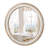 23.62 Inch Round Wall Mirror – Farmhouse Distressed Vintage Wooden Frame (whitewash Edge), Premium Clear Glass, Pre-installed Hanging Hardware For Bathroom Vanity/bedroom/entryway/living Room/kitchen/office-383760475