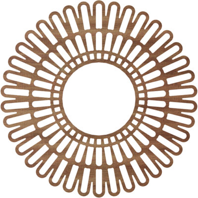 Médaillon de plafond en bois Cornellius