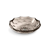 Kohler Briolette, Artist Editions Oval Faceted Glass Bathroom Vessel Sink