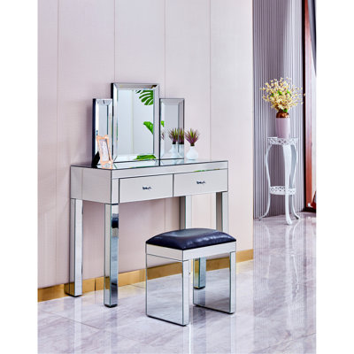 Miroir de meuble-lavabo contemporain pliant, 31 po x 20 po, de construction, idéal pour la chambre à coucher, le salon, le miroir d'entrée en forme de montagne de 31 po x 20 po et gracieux, pour le mur