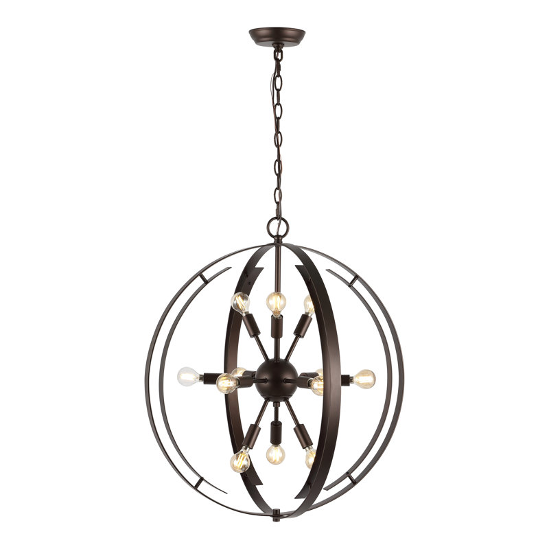 Luminaire suspendu orbe 12 lumières Wahibah