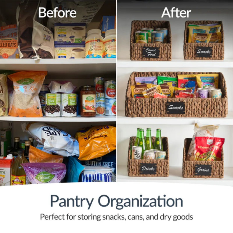 Pantry Storage Baskets, Chestnut