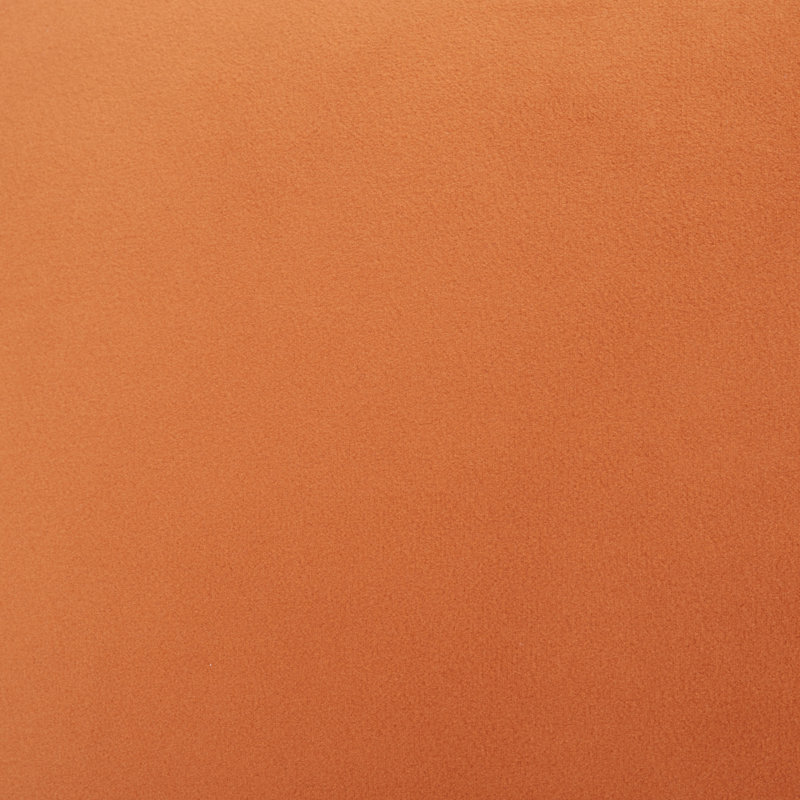 Andeana Upholstered Ottoman, Rust Velvet