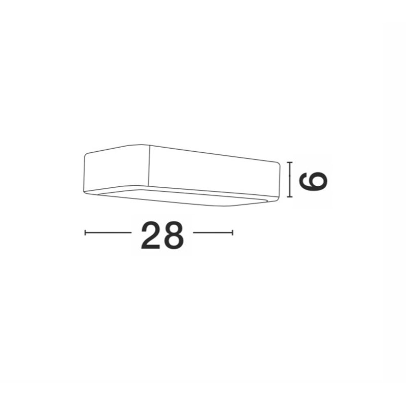 Ned Dark Grey 2 - Bulb Integrated LED Frosted Glass Outdoor Flush Mount