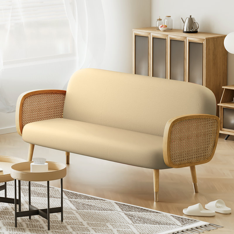 Housse pour canapé-lit réversible en tissu de polyester réversible avec fermeture à glissière 3 côtés, Grand, Kaki