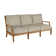 Haley Teak Outdoor Lattice Back Sofa