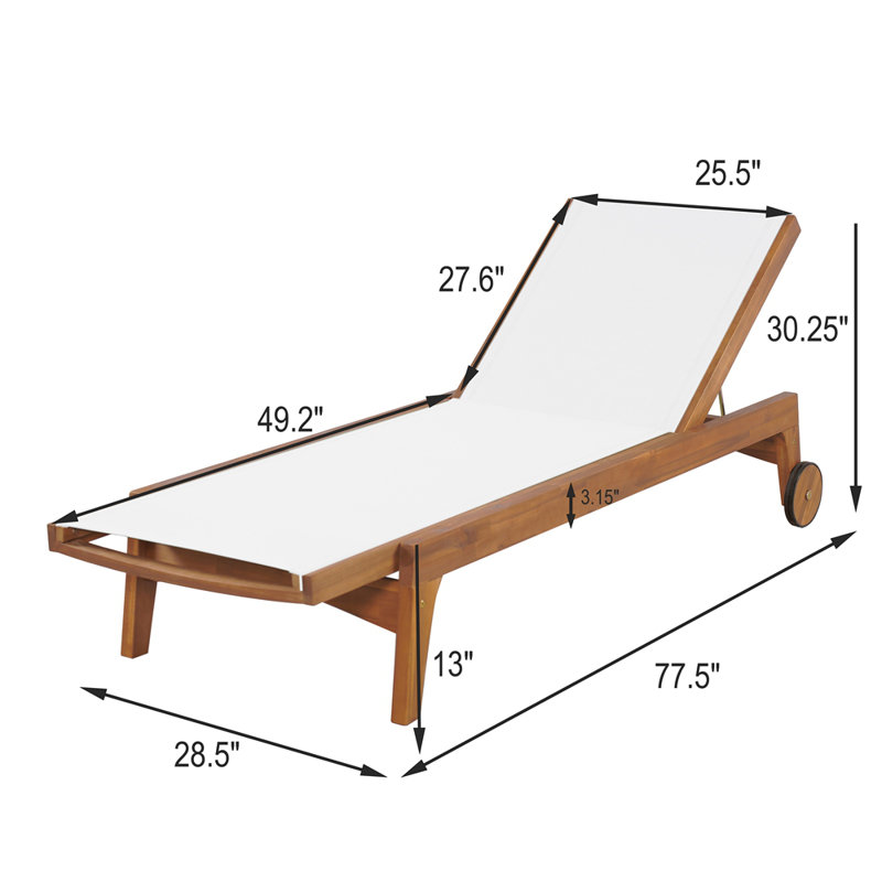 CHAISE EXTÉRIEURE, Blanc