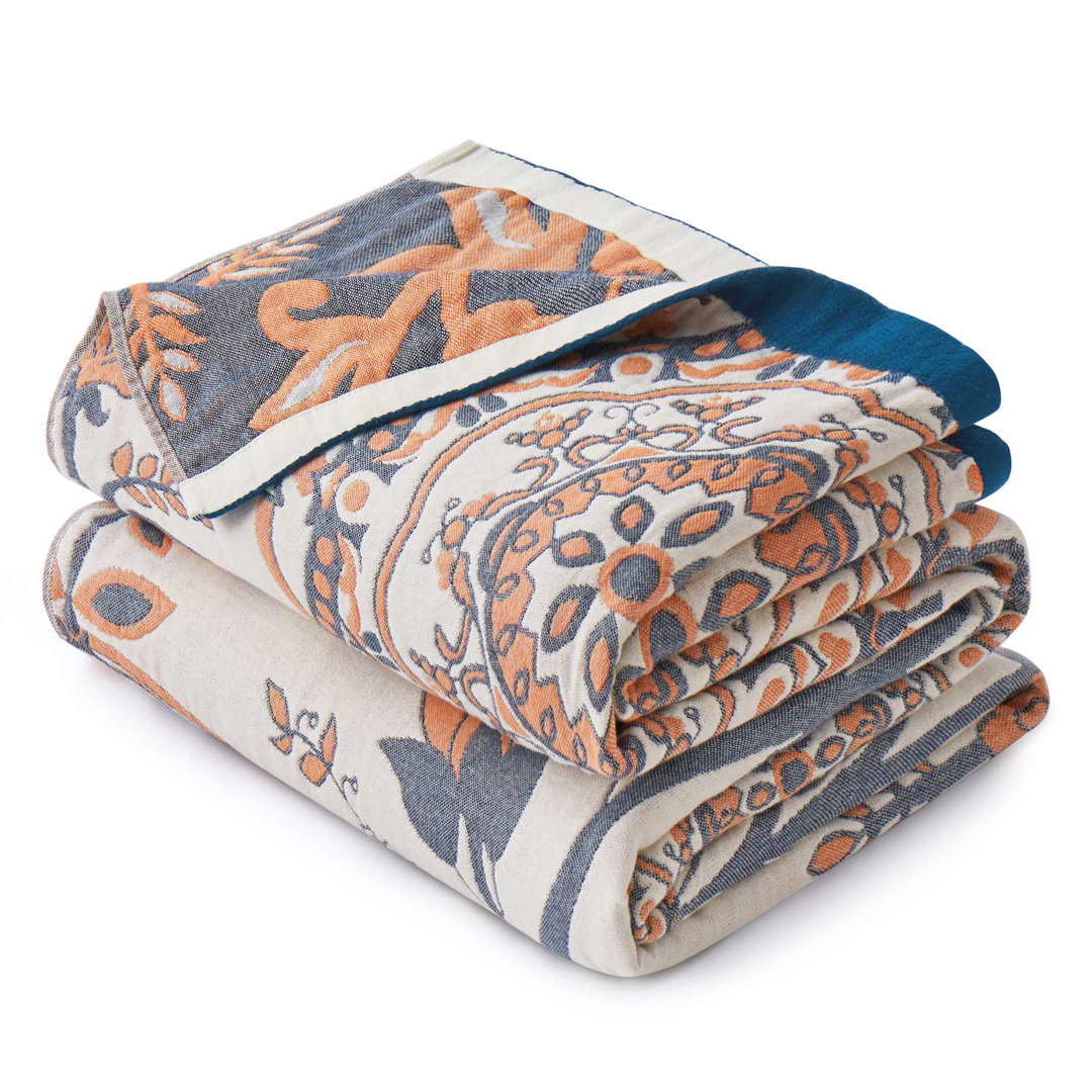 Throw Blanket 100% Cotton Boho Peace Nest 