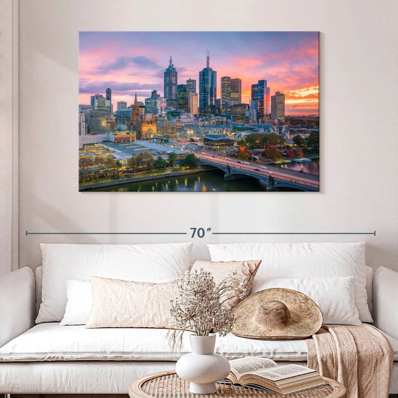 Siréci, crépuscule de Melbourne, H 32 po x l 48 po