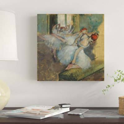 « ballet danseurs », reproduction de peinture à l’huile sur toile tendue