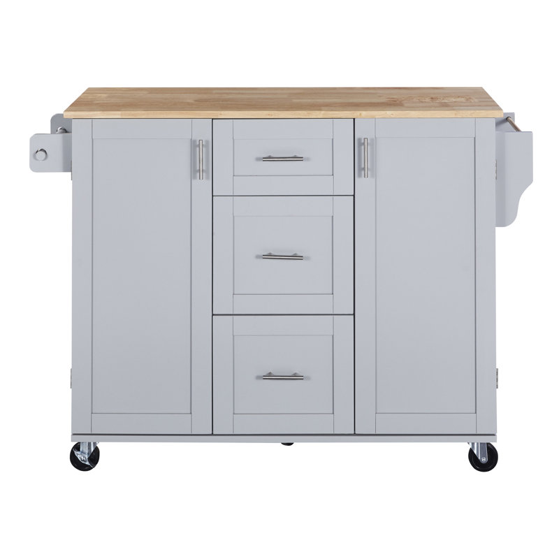 Chariot de cuisine au design fonctionnel, bleu, optimisez votre espace avec des tablettes supplémentaires, augmentez la capacité de rangement