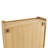 24.8'' Glass Door Vintage Wall Cabinet With Three - Tier Storage And Towel Rack, Suitable For Dining Room, Kitchen, Bathroom, Natural Wood Coloration, Solid Glass, Easy Assembly Process Double Depth,