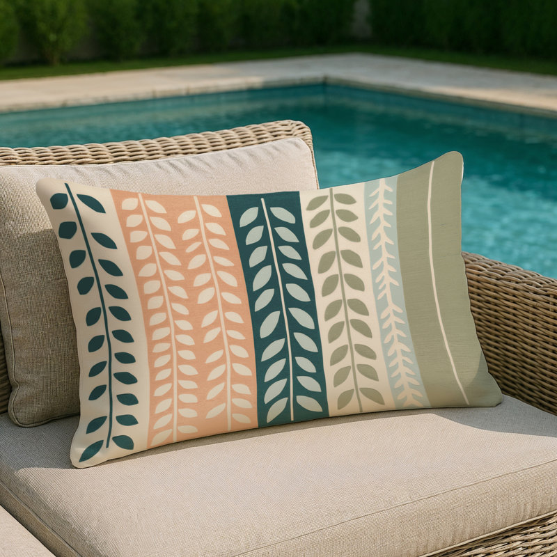 Pine Haven Indoor And Outdoor Throw Pillow, Rectangle 14"H x 20"W