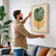 Monstera and Sun Botanical - Wrapped Canvas-1307531316-1307531318