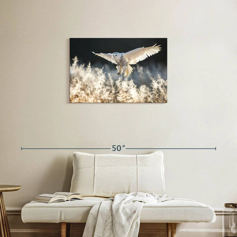 Snowy Owl Hunt, 20" H x 30" W