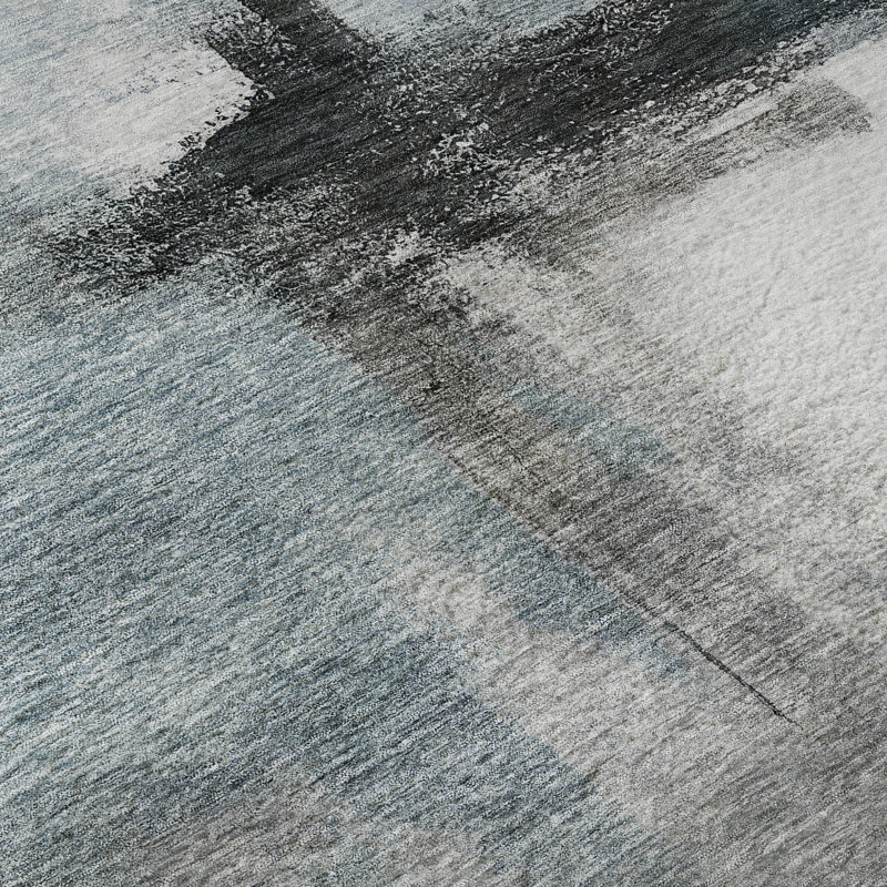 Premium Machine Washable Wayne AMF1097 Modern Rug, Rectangle 8' x 10'