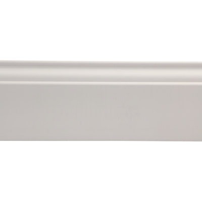 .875 In. D X 7.5 In. W X 48 In. L Primed MDF Covertrim Baseboard Moulding