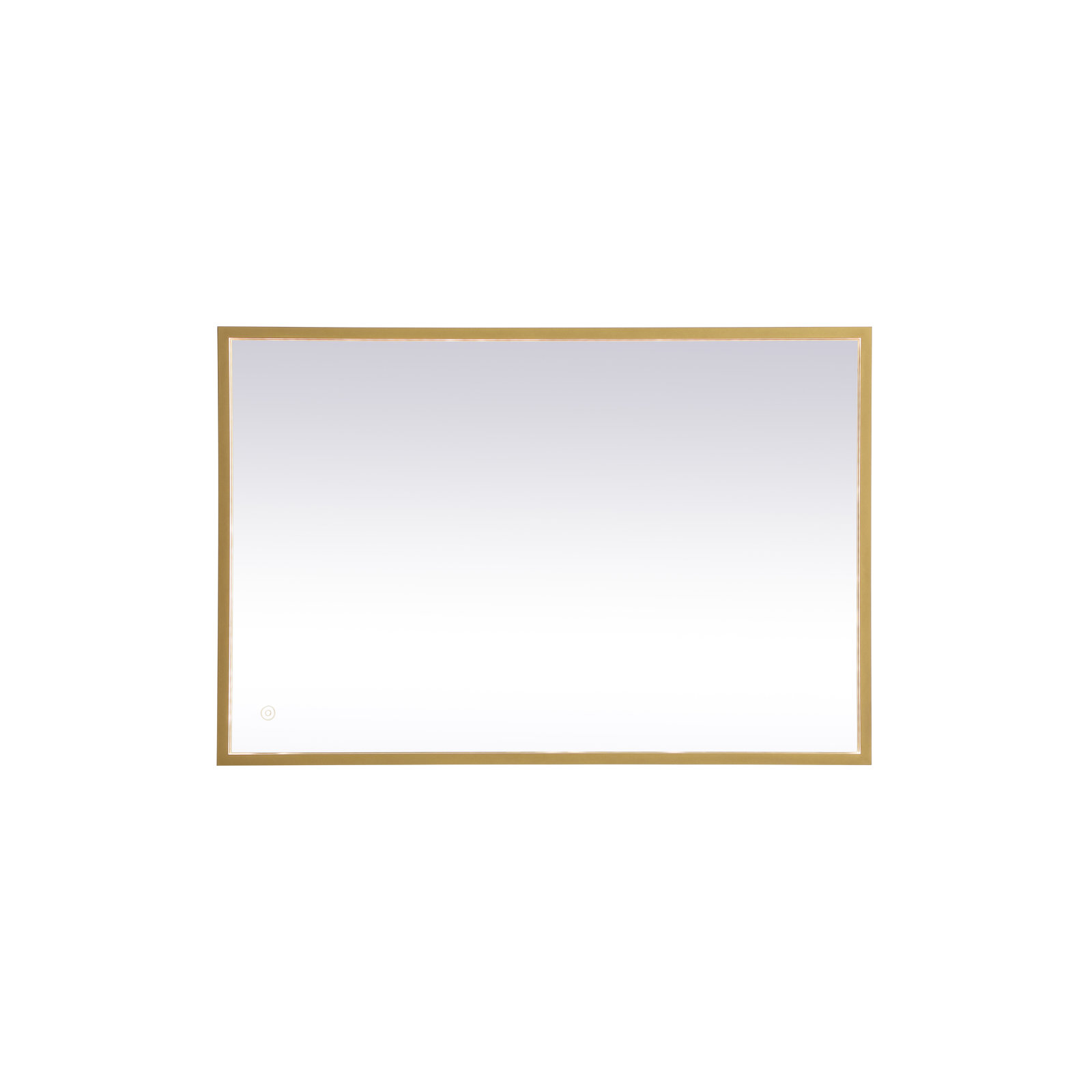 Piche Aluminum Mirror, Brass, 24" x 36"