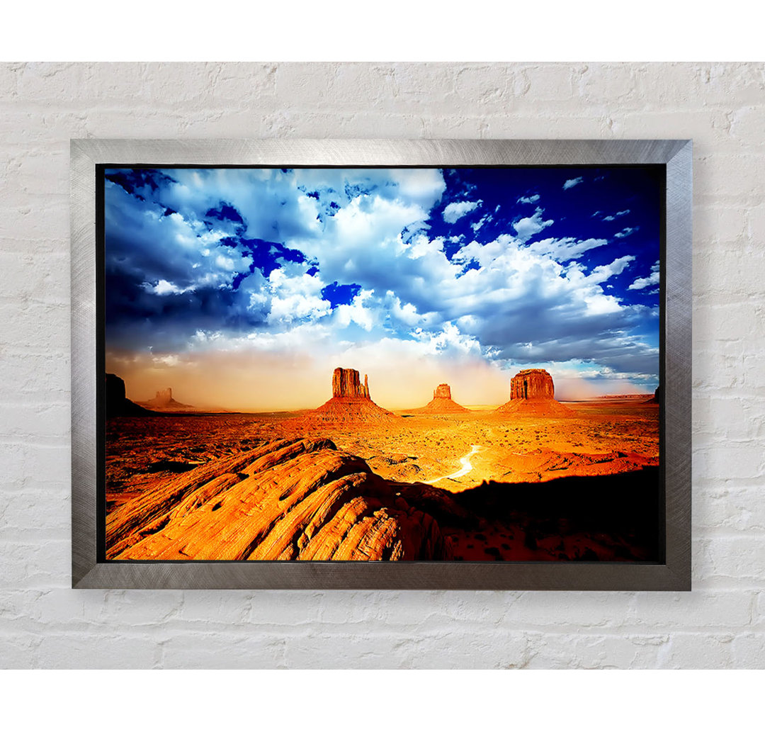 Monument Valley Skies - Einzelner Bilderrahmen Kunstdrucke