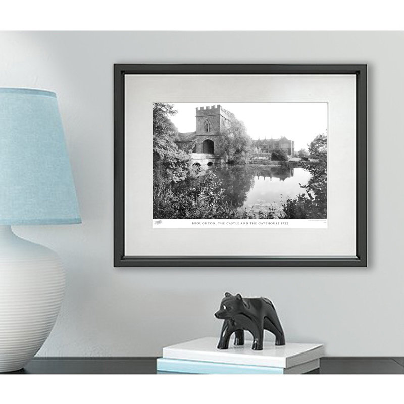 Broughton, The Castle And The Gatehouse 1922 by Francis Frith - Single Picture Frame Print, 40cm H x 50cm W x 2.3cm D