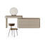 Coiffeuse avec miroir lumineux, 8 tiroirs, 1 chaise
