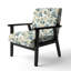 Chaise d'appoint rembourrée bohémienne et éclectique Coastal Neutrals