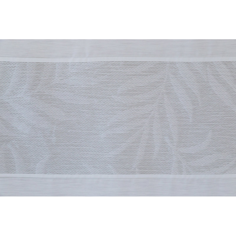 Manton Gusset Semi Sheer Curtains, Matt brushed nickel