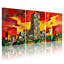 Ensemble de 3 reproductions d'art sur toile avec villes et pays-1774116745