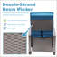 Patio Recliner With Hand-Woven Wicker-936152658