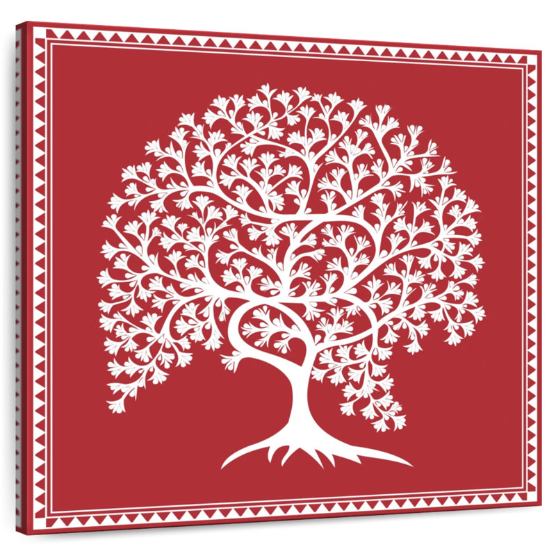 Arbre Harnek Tribal Warli, H 10 po x l 10 po