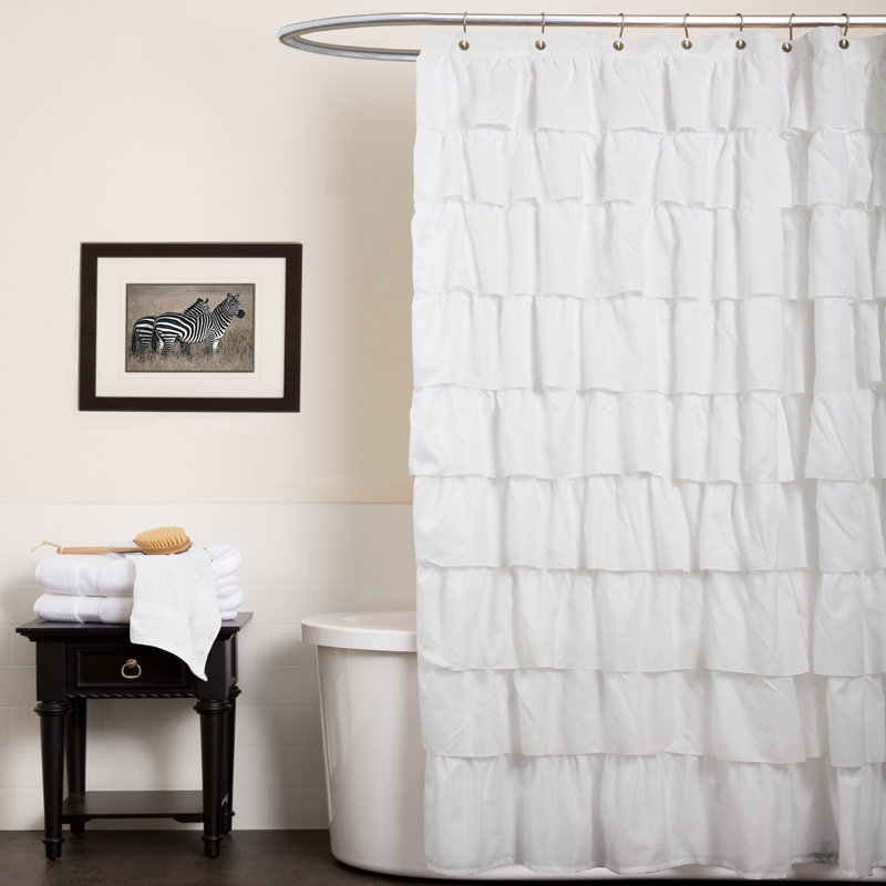 Rideau de douche simple Ruffle
