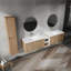Meuble-lavabo mural sophistiqué avec caractéristiques pratiques